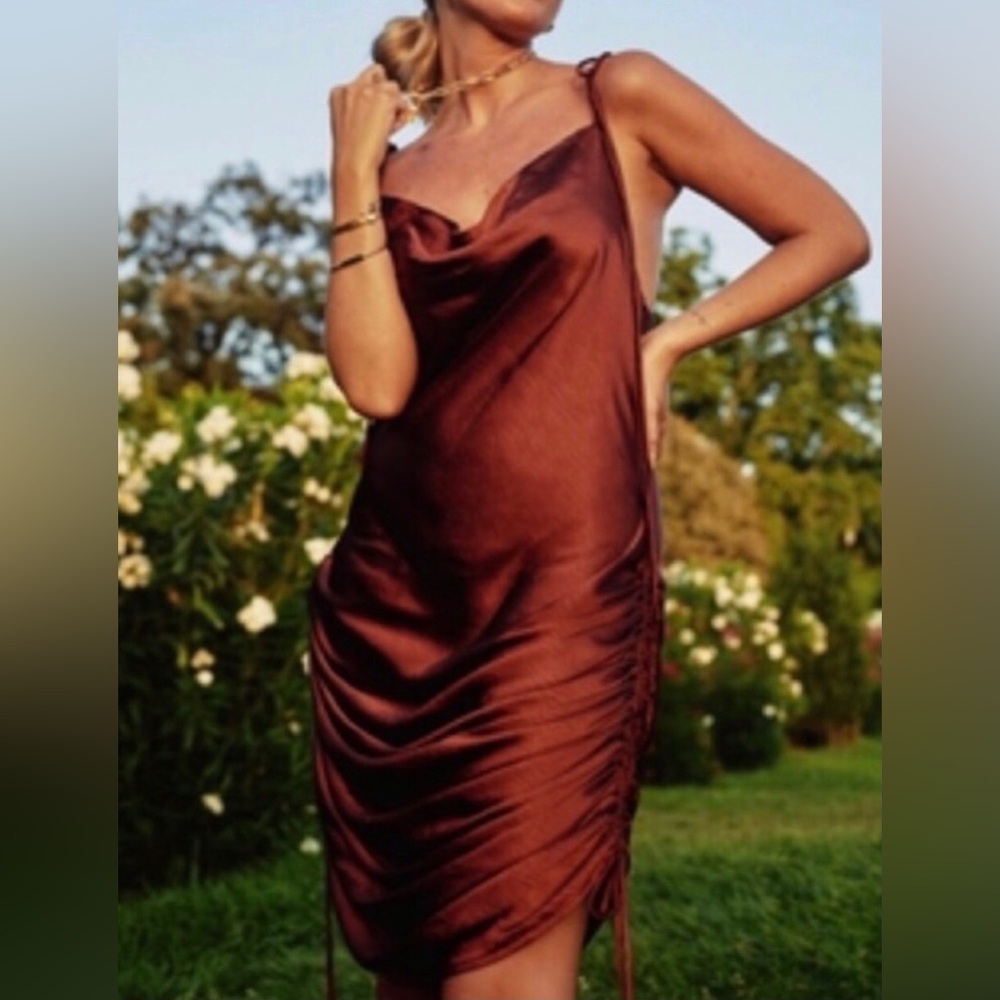 Nasty Gal - Satin Cowl Dress